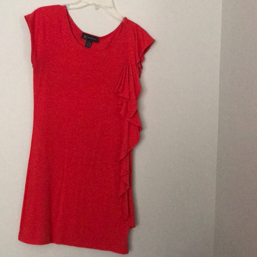 I.N.C. Side ruffles and zipper top